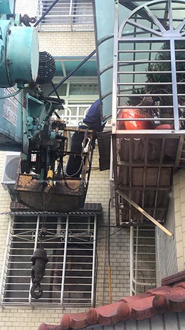 士林吊車,台北市雨聲街15巷3樓防水外牆施作